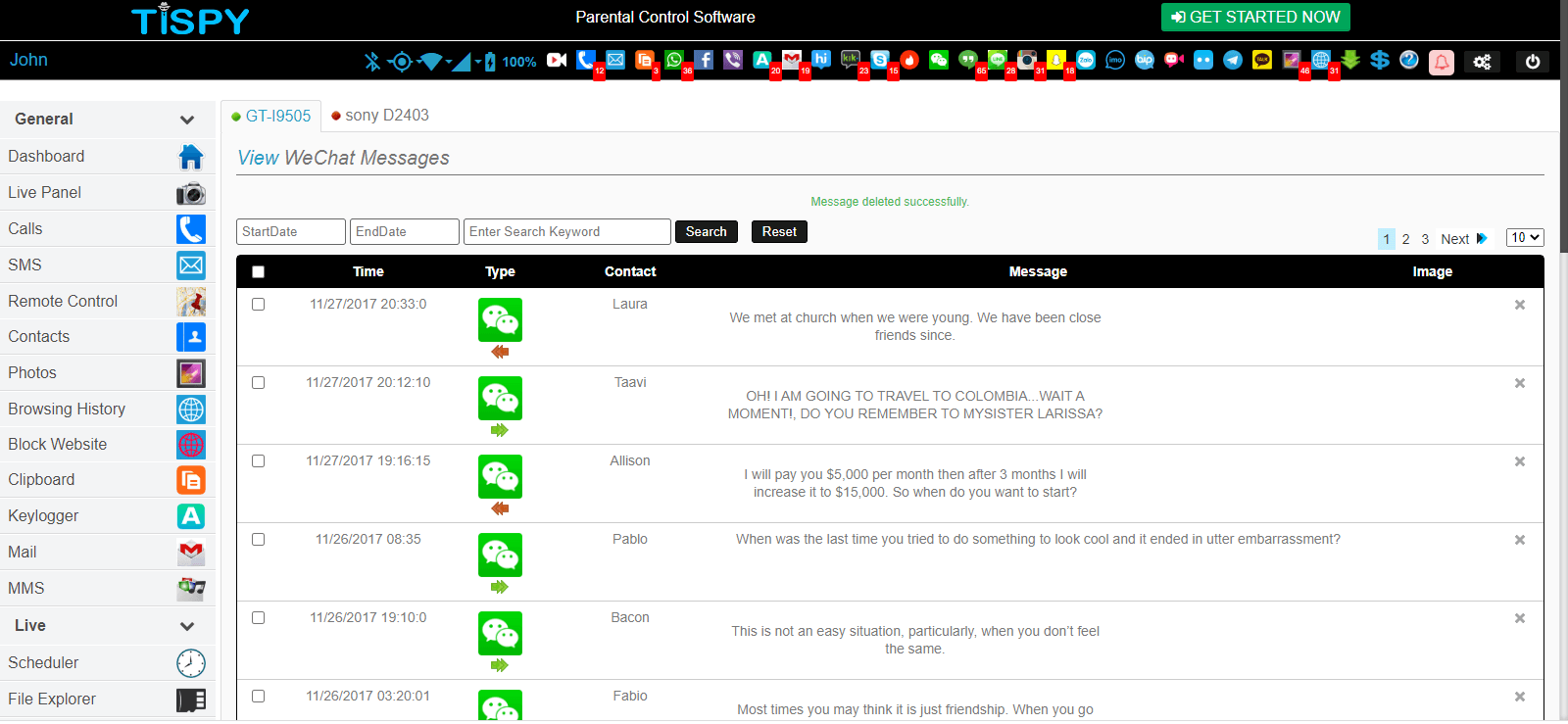 TiSPY social media tracker