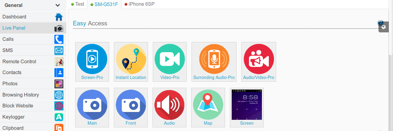 Parental monitoring software
