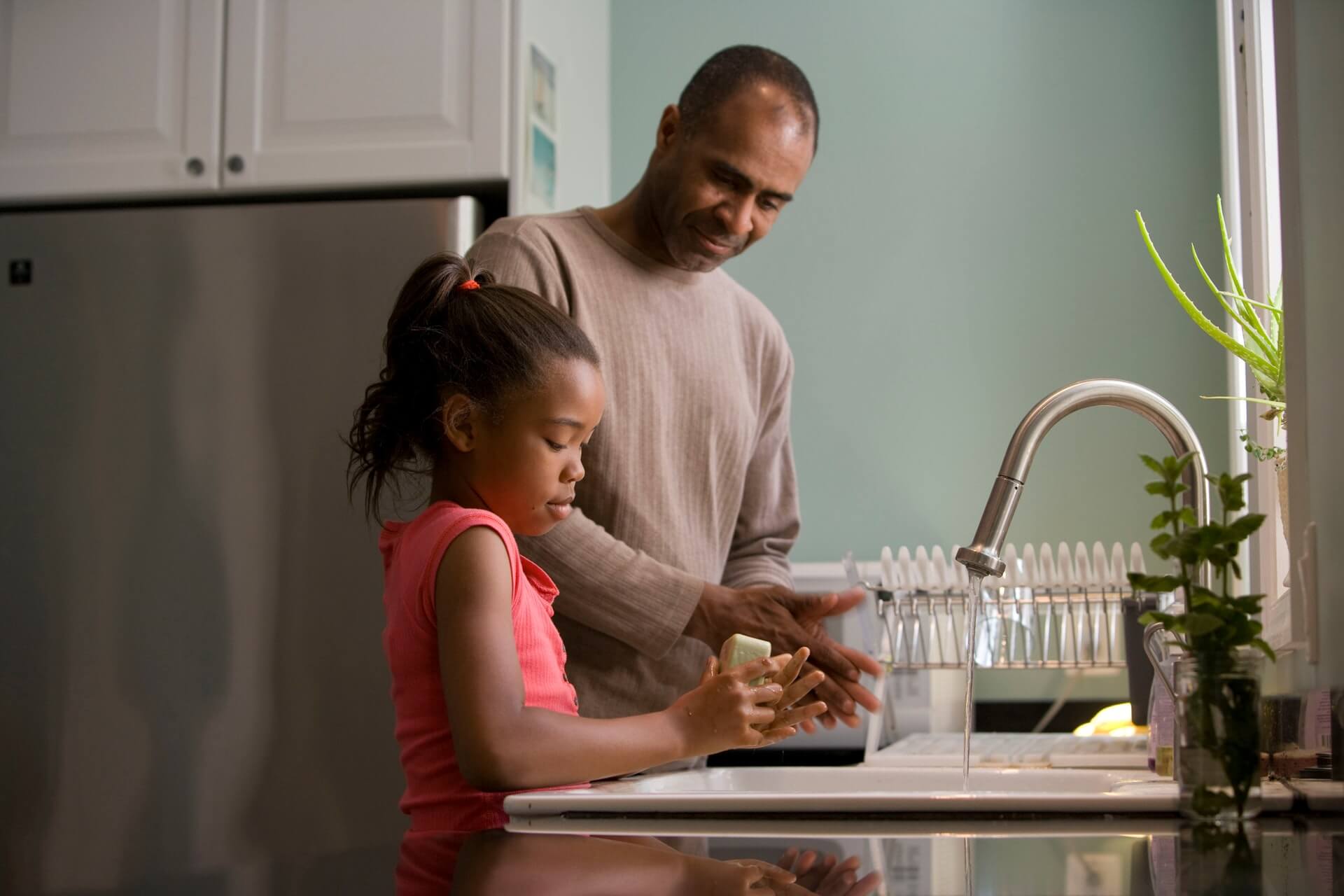 parent talking to a child