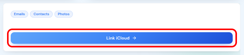 Link iCloud button in the TiSPY dashboard