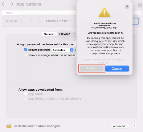 Hacer clic en Seguridad y privacidad