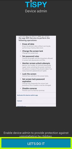 Signup / Login and Configure TiSPY – TiSPY Android install guide (11/14)