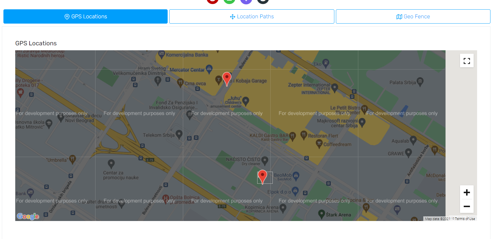 Real-time location tracking