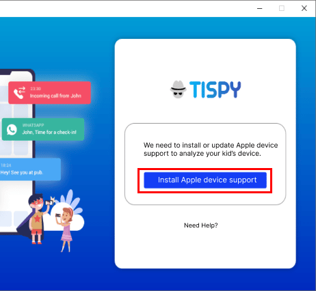 Login with your existing TiSPY account on MacOs