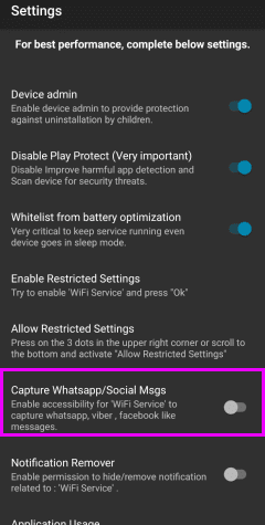 Check Capture Whatsapp/Social Msgs