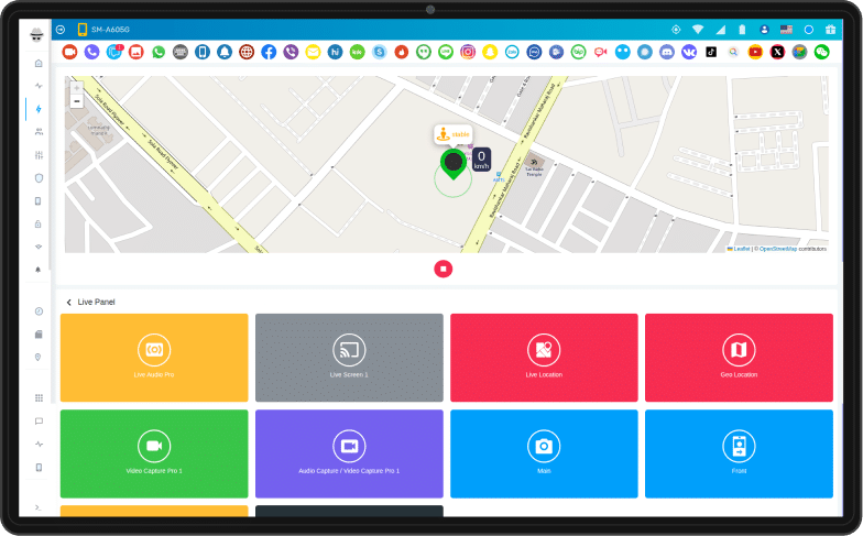 Live location tracking view