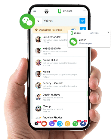 WeChat tracker app