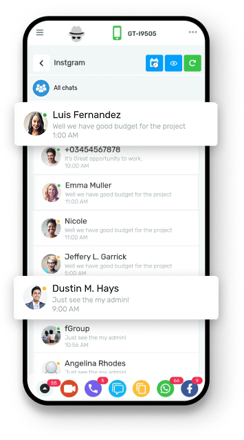 Instagram chat monitoring