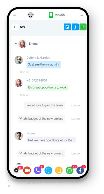 view your kids sms history
