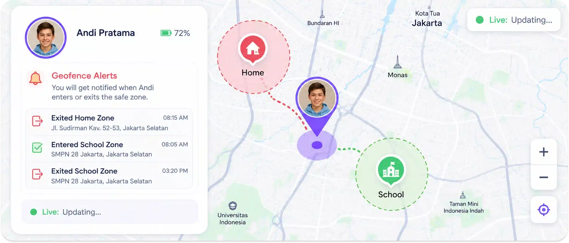 Geofence Alerts for Safe Zones