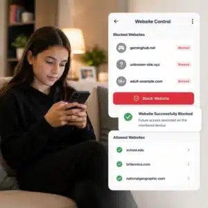 Block unwanted websites instantly using internet history tracker app