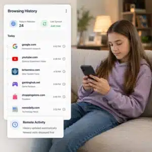 Monitor browsing activity remotely using browsing history tracker