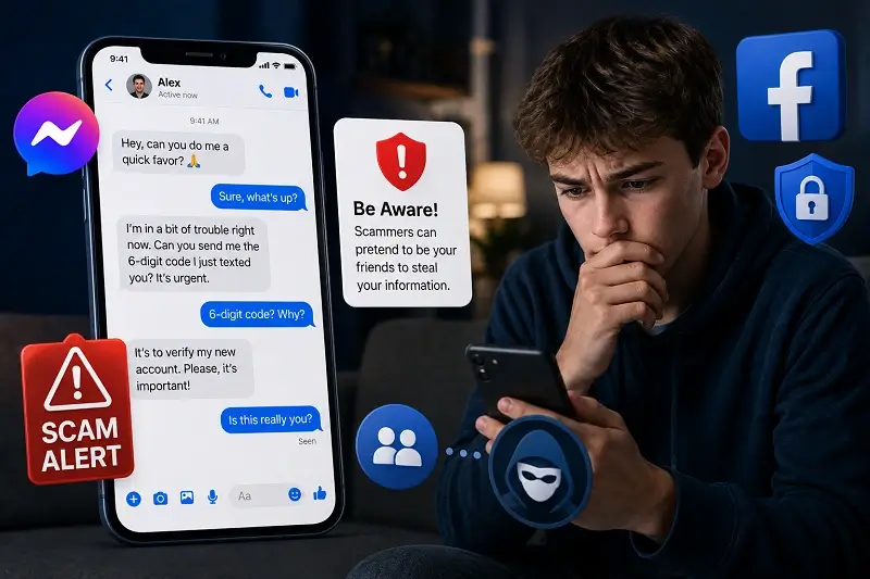 Fake Friend Messages on Facebook Messenger
