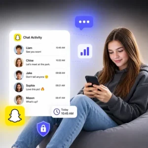 Track chat activities using snapchat tracker