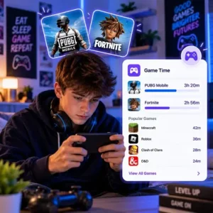 monitor pubg and fortnite games using game time tracker