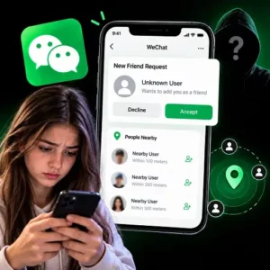 Review unknown users request using wechat tracker