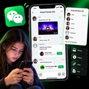 Track group chats of your kids using wechat tracker