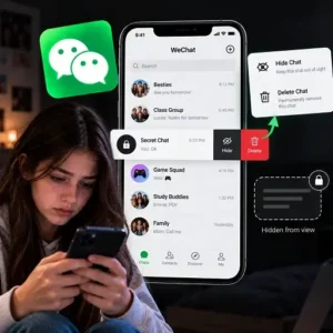 Track hidden and deleted chats using wechat tracker