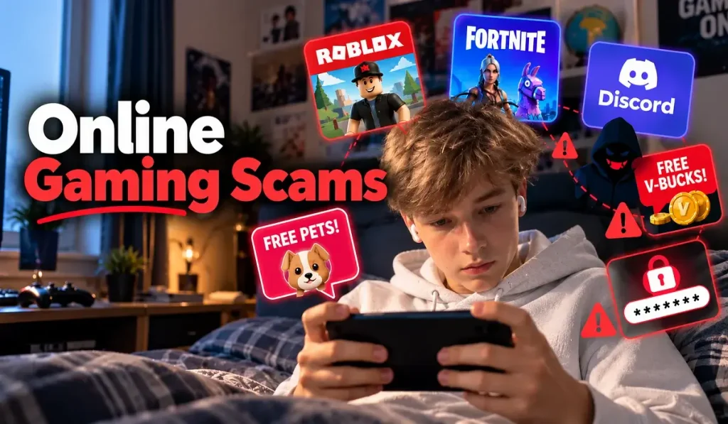 Online Gaming Scams on Roblox, Fortnite and Discord